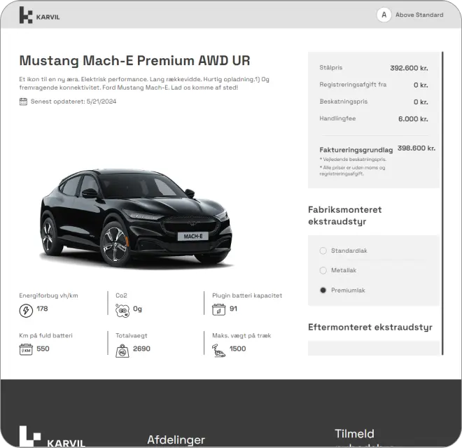 Karvil car info image